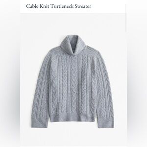 Abercrombie & Fitch Women’s Gray Cable Knit Sweater size Small. Originally $90